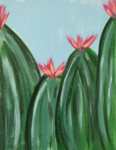 Cacti painting