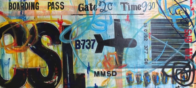 Ticket, 80 x 35.5 in.
