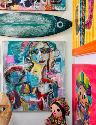 Fresh pieces, bright talent!

Our walls are always evolving—with new works by both familiar and emerging artists bringing fresh color, energy, and perspective to the gallery.

Swipe through for a glimpse of what’s new, then come see it all at Pez Gordo—or explore the full collection online.