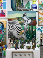 Fall still feels like summer in Cabo. 🏝️

Nosotras 
51 x 51 in.
Mixed media on canvas
Magaly S.

On view at pez gordo gallery at @the_shoppes_palmilla